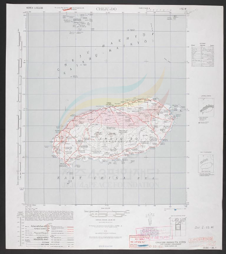 영국도서관 소장 제주전도 1:250,000compressed 1948 map for US Army